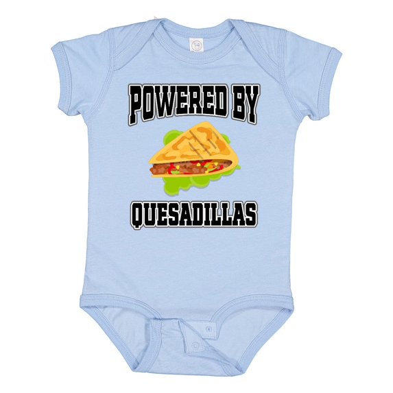 Inktastic Powered by Quesadillas Boys or Girls Baby Bodysuit
