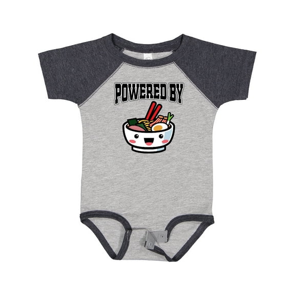 Inktastic Powered by Ramen Cute Noodles Boys or Girls Baby Bodysuit