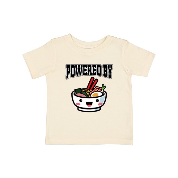 Inktastic Powered by Ramen Cute Noodles Boys or Girls Baby T-Shirt