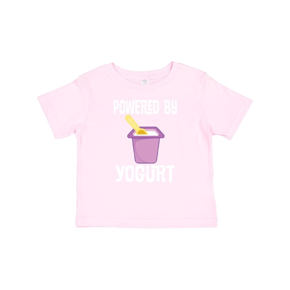 Inktastic Powered by Yogurt Health Food Boys or Girls Baby T-Shirt