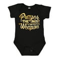 thumbnail image 1 of Inktastic Prayer Power Gold Boys or Girls Baby Bodysuit, 1 of 5