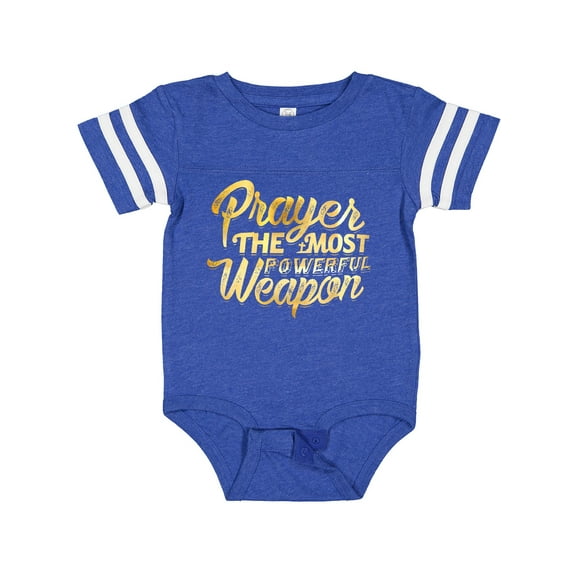 Inktastic Prayer Power Gold Boys or Girls Baby Bodysuit