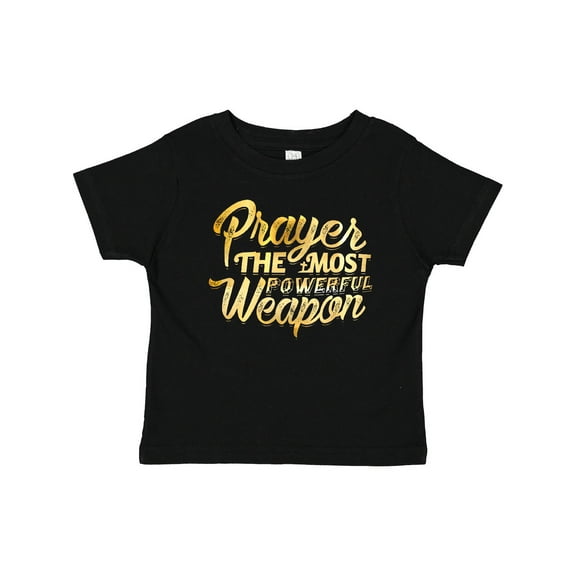 Inktastic Prayer Power Gold Boys or Girls Baby T-Shirt
