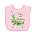 thumbnail image 1 of Inktastic Praying Mantis- Clearly Up to Something Boys or Girls Baby Bib, 1 of 4