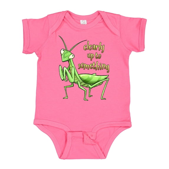 Inktastic Praying Mantis- Clearly Up to Something Boys or Girls Baby Bodysuit