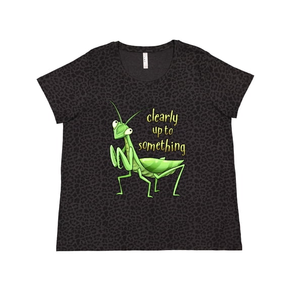 Inktastic Praying Mantis- Clearly Up to Something Women's Plus Size T-Shirt