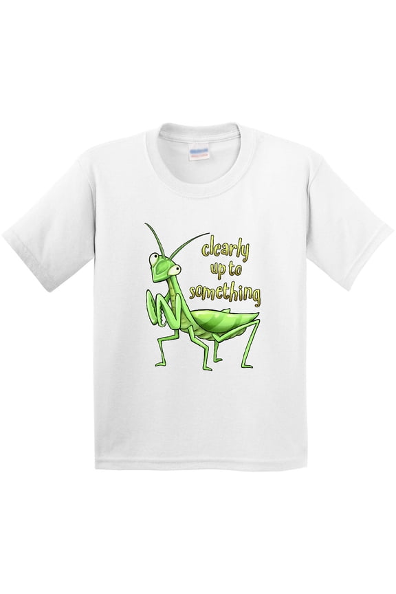 Praying Mantis Clearly Up to Something Youth T-Shirt