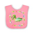 thumbnail image 1 of Inktastic Praying Mantis with Flowers and Leaves Boys or Girls Baby Bib, 1 of 4