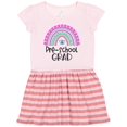 thumbnail image 1 of Inktastic Pre-School Grad- Graduation Rainbow Gift Toddler Girl Dress, 1 of 4