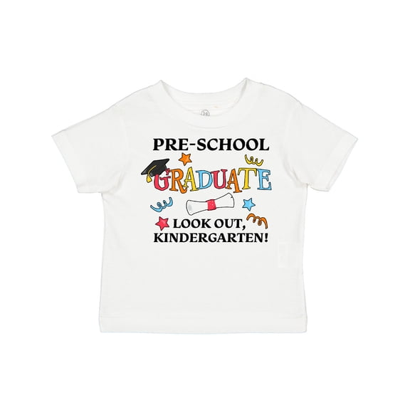 Inktastic Pre-School Graduate Look Out, Kindergarten Boys or Girls Toddler T-Shirt