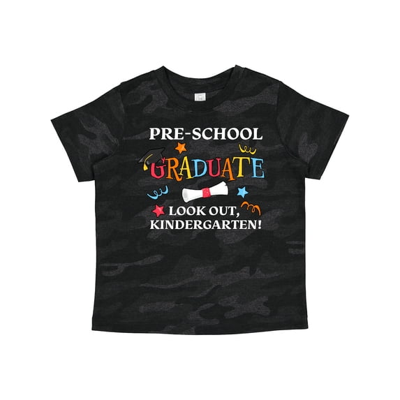 Inktastic Pre-school Graduate Look Out, Kindergarten Boys or Girls Toddler T-Shirt