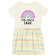 thumbnail image 1 of Inktastic Pre-school Grad Graduation Rainbow Girls Toddler Dress, 1 of 5