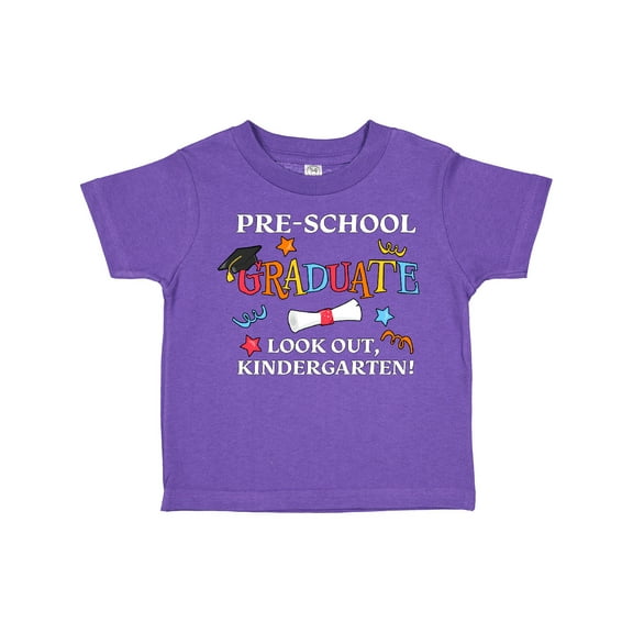 Inktastic Pre-school Graduate Look Out, Kindergarten Boys or Girls Toddler T-Shirt