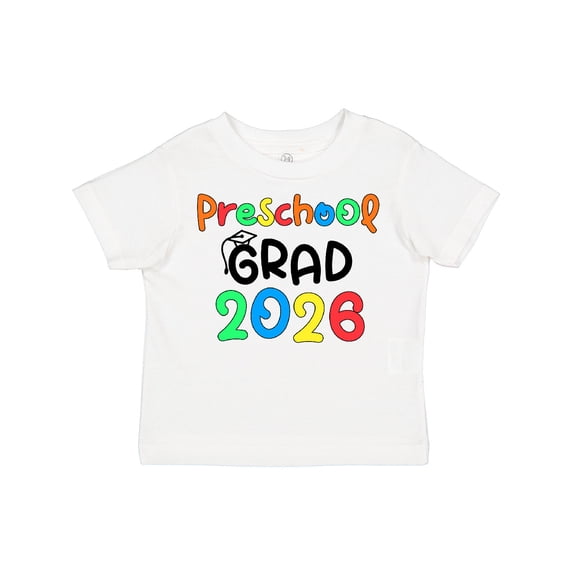 Inktastic Preschool Grad-2026 Colorful Boys or Girls Toddler T-Shirt