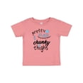 thumbnail image 1 of Inktastic Pretty Eyes and Chunky Thighs Blue Hearts Boys or Girls Baby T-Shirt, 1 of 5