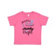 thumbnail image 1 of Inktastic Pretty Eyes and Chunky Thighs Blue Hearts Boys or Girls Baby T-Shirt, 1 of 5