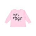 thumbnail image 1 of Inktastic Pretty Eyes and Chunky Thighs Boys or Girls Long Sleeve Toddler T-Shirt, 1 of 5