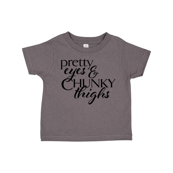 Inktastic Pretty Eyes and Chunky Thighs Boys or Girls Toddler T-Shirt