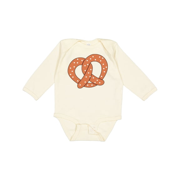 Inktastic Pretzel Boys or Girls Long Sleeve Baby Bodysuit