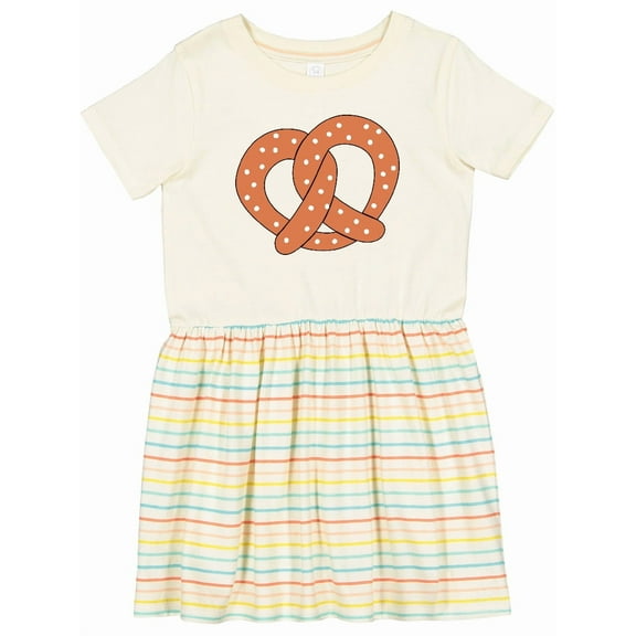 Inktastic Pretzel Girls Toddler Dress
