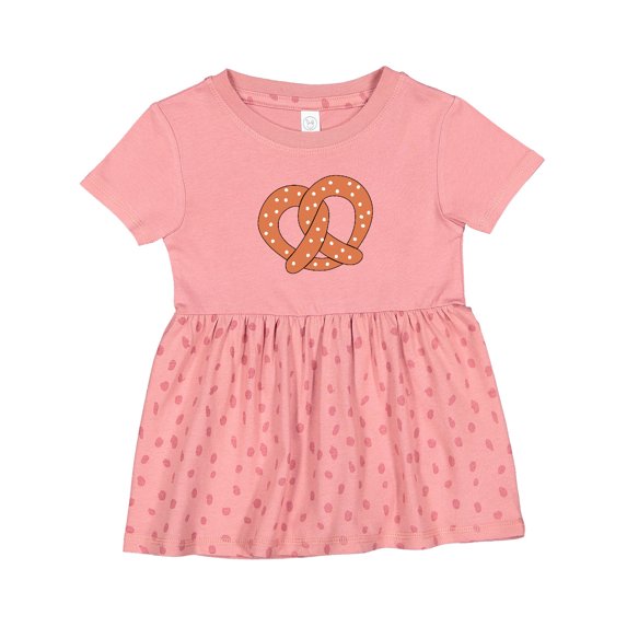 Inktastic Pretzel Girls Baby Dress