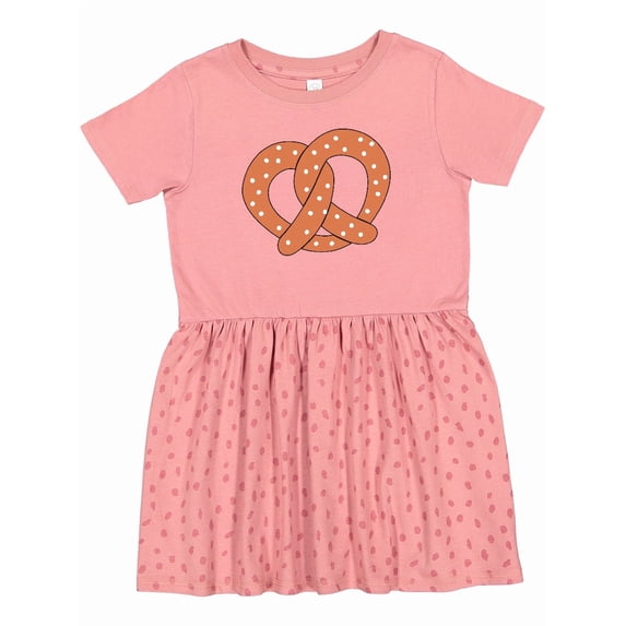 Inktastic Pretzel Girls Toddler Dress