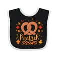 thumbnail image 1 of Inktastic Pretzel Squad Oktoberfest Design with Fall Leaves Boys or Girls Baby Bib, 1 of 4