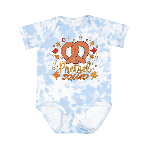 Inktastic Pretzel Squad Oktoberfest Design with Fall Leaves Boys or Girls Baby Bodysuit