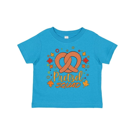 Inktastic Pretzel Squad Oktoberfest Design with Fall Leaves Boys or Girls Toddler T-Shirt