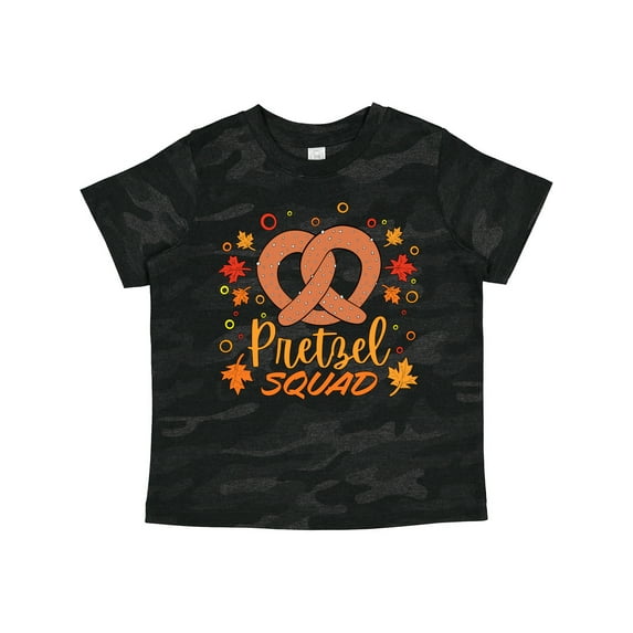 Inktastic Pretzel Squad Oktoberfest Design with Fall Leaves Boys or Girls Toddler T-Shirt