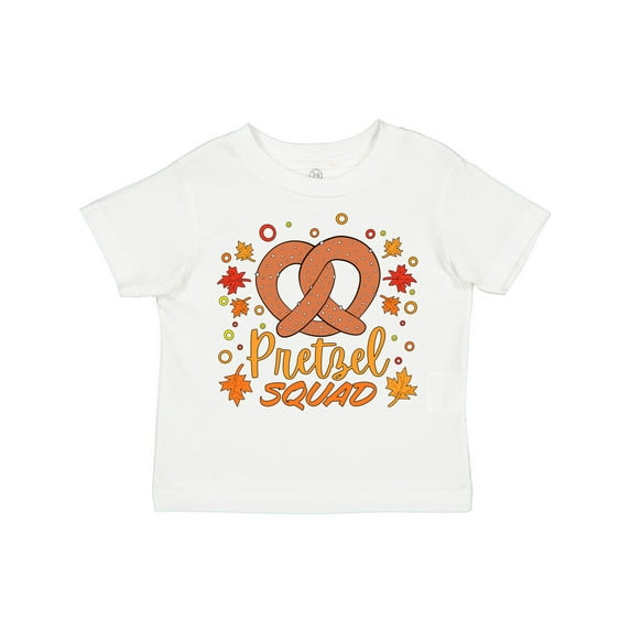 Inktastic Pretzel Squad Oktoberfest Design with Fall Leaves Boys or Girls Toddler T-Shirt