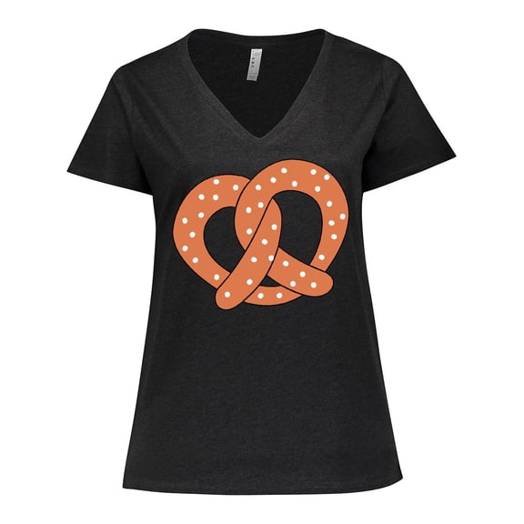 Inktastic Pretzel Women's Plus Size V-Neck T-Shirt