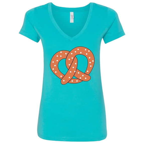 Inktastic Pretzel Women's V-Neck T-Shirt