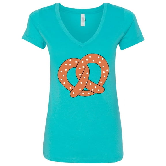 Inktastic Pretzel Women's V-Neck T-Shirt