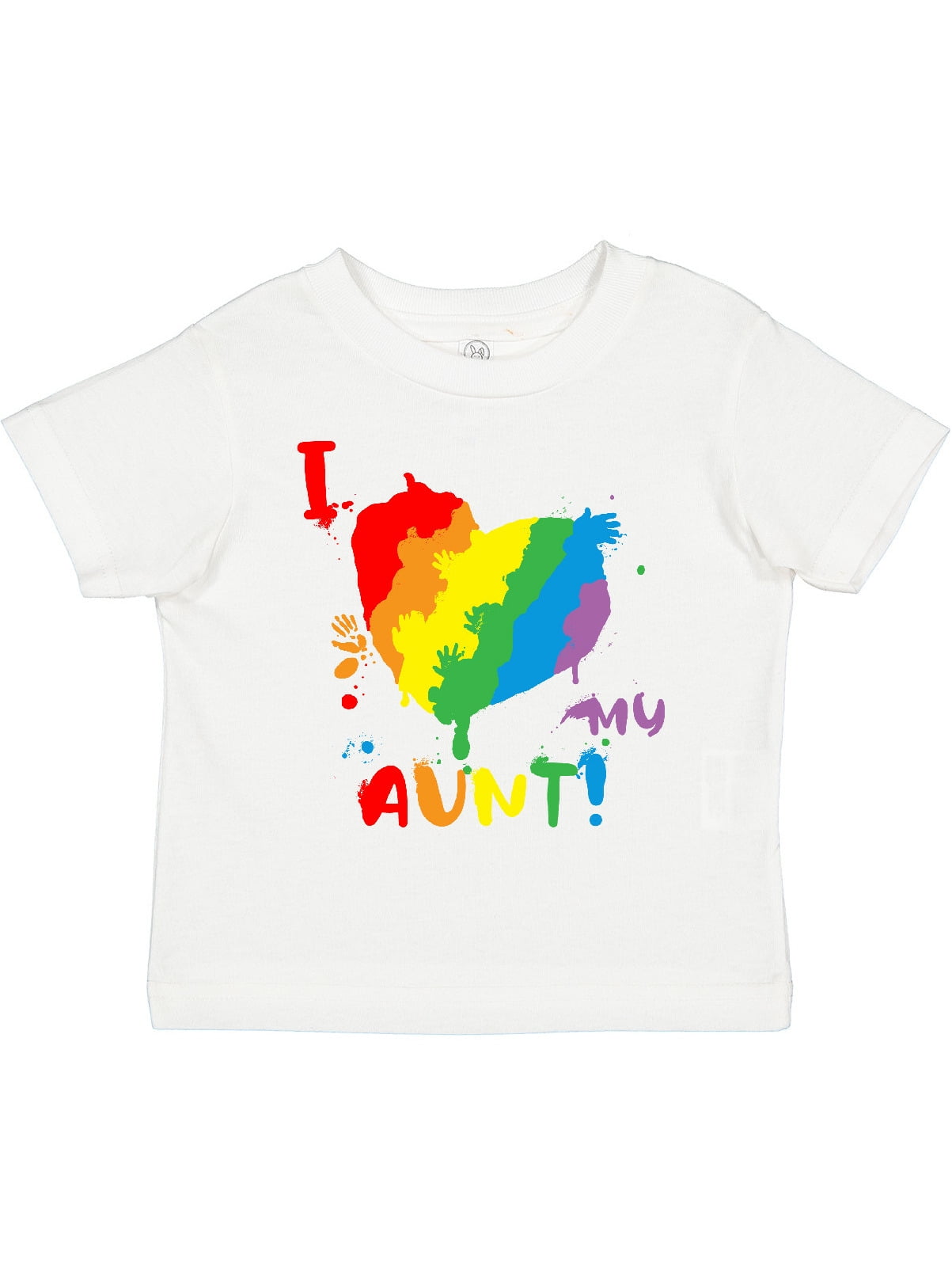 Inktastic Pride Heart Kid Finger Paint I Love My Aunt! Boys or Girls  Toddler T-Shirt - Walmart.com