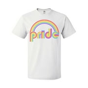 Inktastic Pride- Rainbow Retro Look T-Shirt