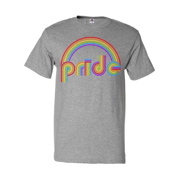 Inktastic Pride Rainbow Retro Look T-Shirt