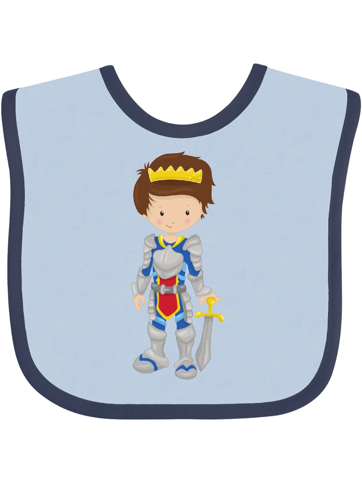 Inktastic Prince, King, Knight, Crown, Sword, Brown Hair Gift Baby Boy