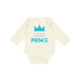 thumbnail image 1 of Inktastic Prince, Little Prince, King, Crown, Baby Boy Boys Long Sleeve Baby Bodysuit, 1 of 5