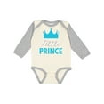 thumbnail image 1 of Inktastic Prince, Little Prince, King, Crown, Baby Boy Boys Long Sleeve Baby Bodysuit, 1 of 5
