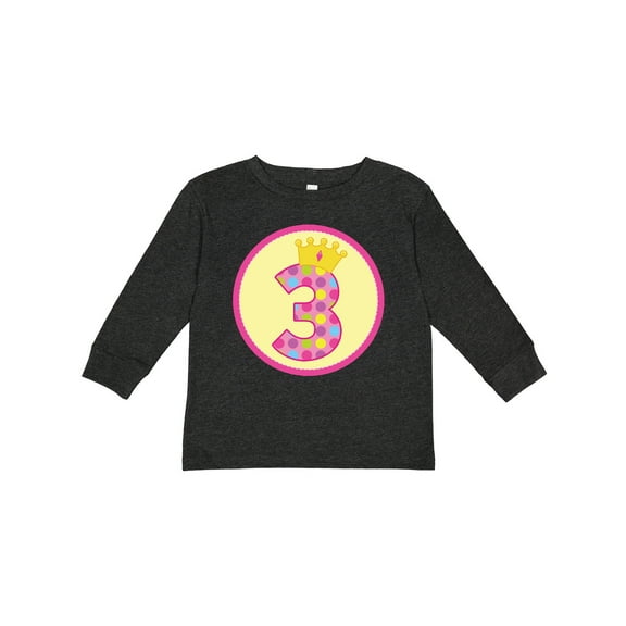 Inktastic Princess 3rd Birthday Girls Long Sleeve Toddler T-Shirt