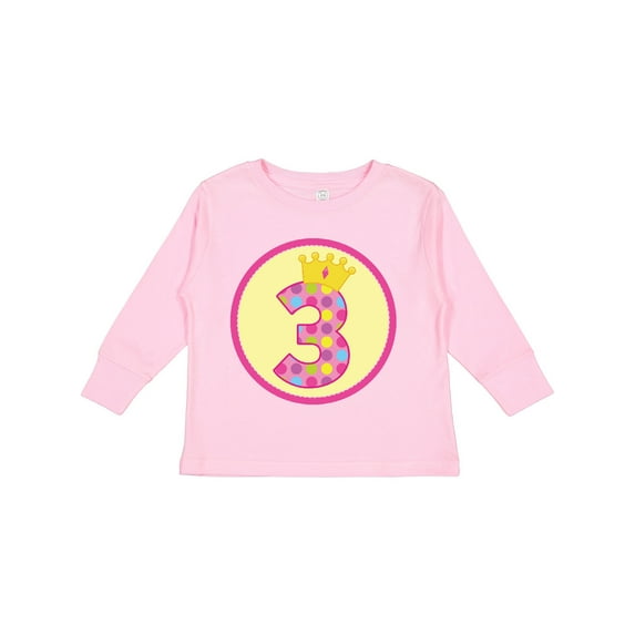 Inktastic Princess 3rd Birthday Girls Long Sleeve Toddler T-Shirt