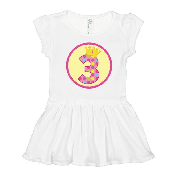 Inktastic Princess 3rd Birthday Girls Toddler Dress