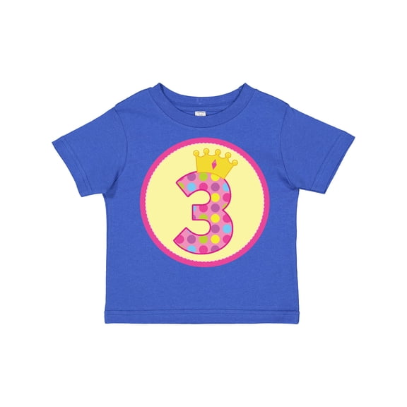 Inktastic Princess 3rd Birthday Girls Toddler T-Shirt
