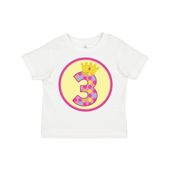 Inktastic Princess 3rd Birthday Girls Toddler T-Shirt