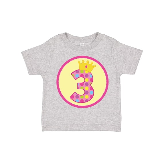 Inktastic Princess 3rd Birthday Girls Toddler T-Shirt