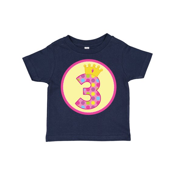 Inktastic Princess 3rd Birthday Girls Toddler T-Shirt