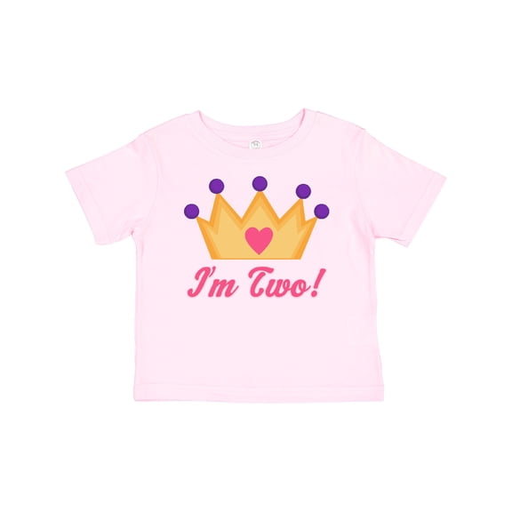 Inktastic Princess Crown 2nd Birthday I'm Two Girls Baby T-Shirt