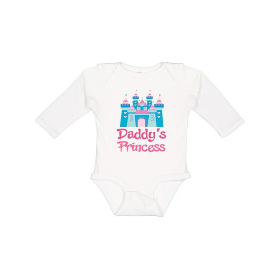 Inktastic Princess (Daddy's) Girls Long Sleeve Baby Bodysuit