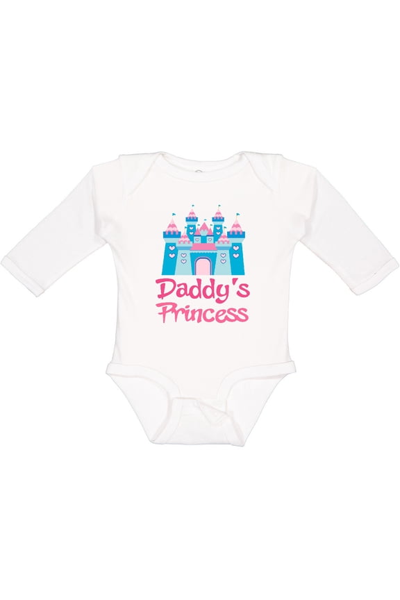 Princess (Daddy's) Girls Long Sleeve Baby Bodysuit
